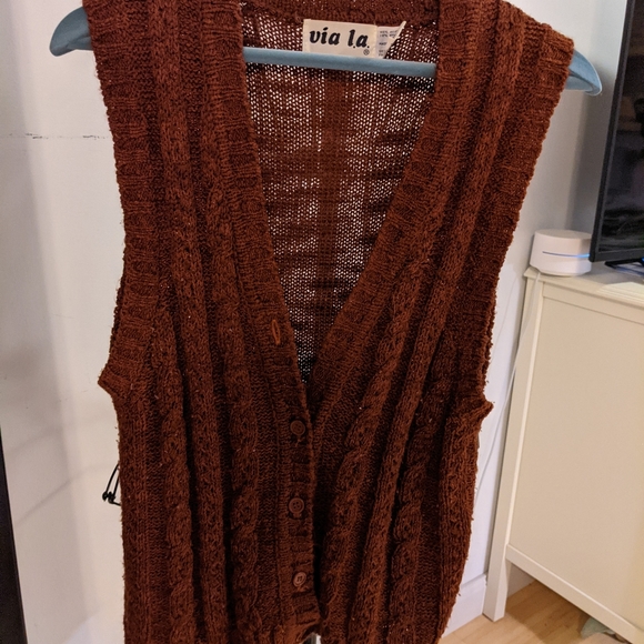 Via La vintage sweater vest - Picture 1 of 6